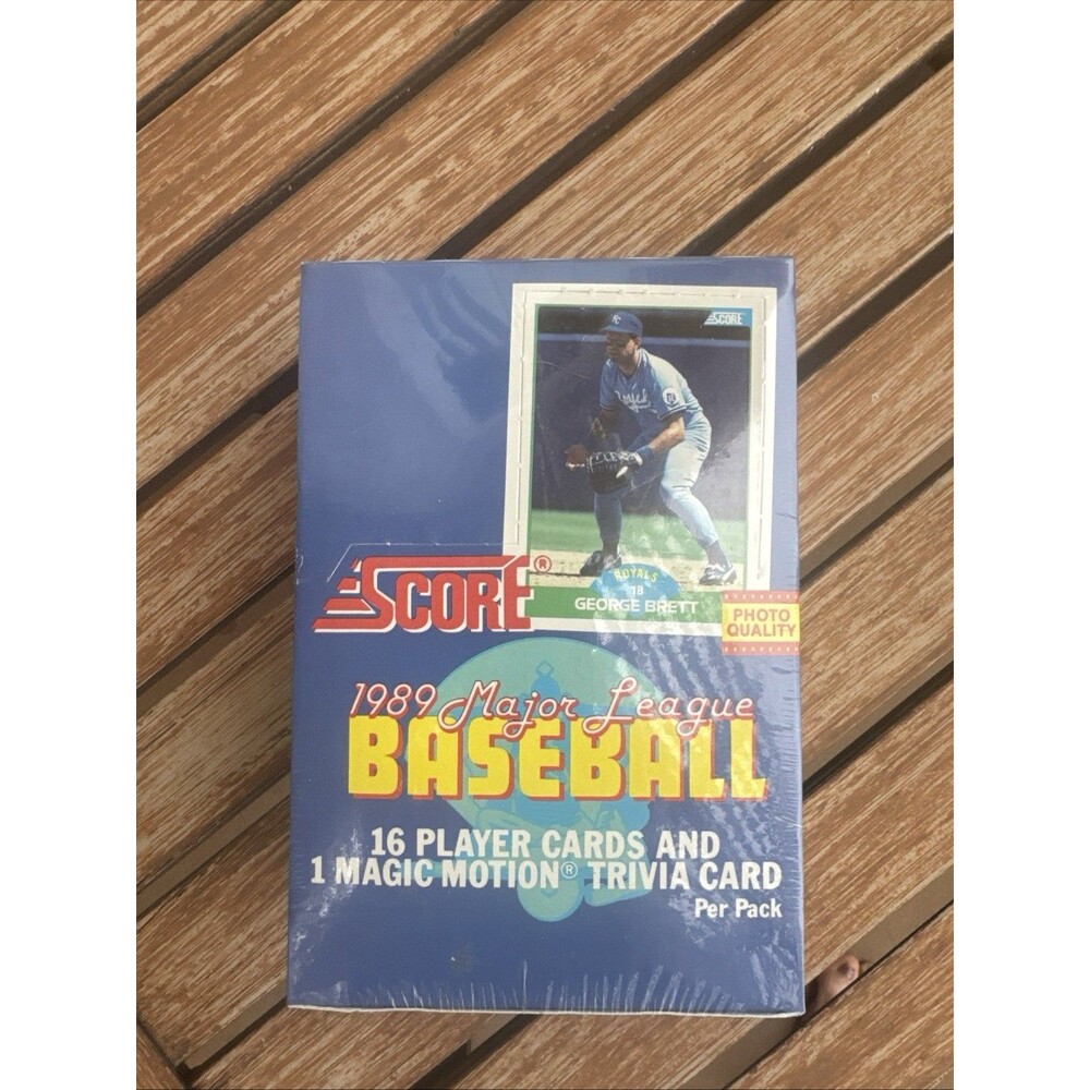 1989 Score Ser 1 MLB Box *36 Factory Sealed Packs*16 Cards Per Pack*